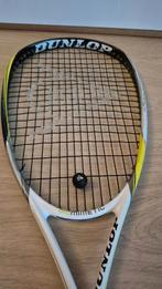Squash racket Dunlop met hoes en draagband, Ophalen, Gebruikt, Racket, Met hoes