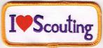 scouting I LOVE SCOUTING, Nieuw, Ophalen of Verzenden, Embleem, Speld of Insigne