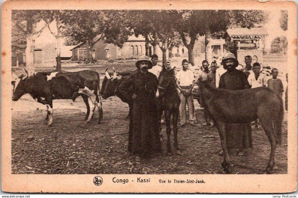 Congo, Kasaï, Vee te Tielen-Sint-Jaak, Verzenden, Ongelopen, Buiten Europa