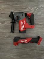 Milwaukee m18 combihamer en multitool zonder accu’s en lader, Ophalen, Zo goed als nieuw
