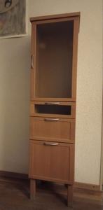 Ikea badkamerkast hoog in berken kleur, Ophalen, Minder dan 50 cm, Gebruikt, 100 tot 150 cm