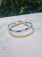 Biba armbandjes blauw groen goud 4 euro pst nieuw, Sieraden, Tassen en Uiterlijk, Armbanden, Ophalen of Verzenden, Nieuw, Groen