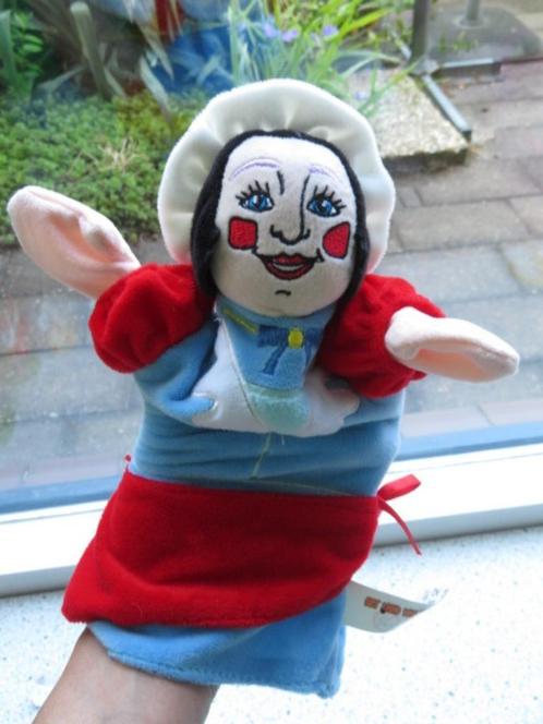 Handpop dame uit Het Land van Jan Klaassen zacht velours, Kinderen en Baby's, Speelgoed | Knuffels en Pluche, Zo goed als nieuw