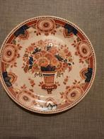 Delfts Gekleurd Wandbord met Bloemen, Antiek en Kunst, Ophalen of Verzenden