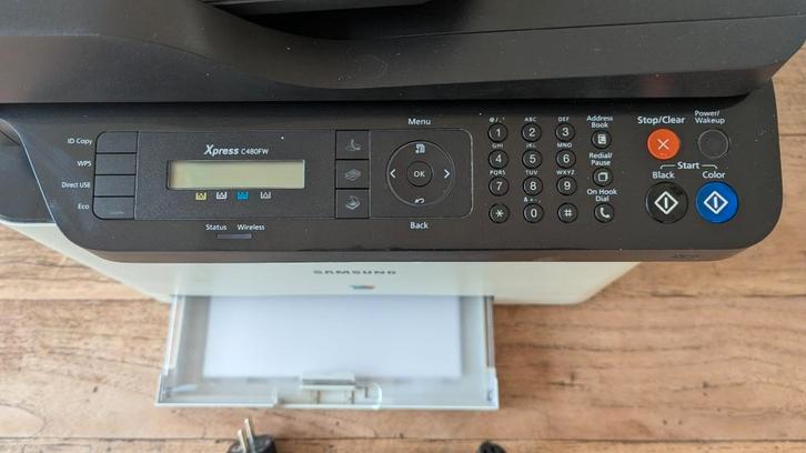 Samsung laserprinter kleur, Computers en Software, Printers, Gebruikt, Printer, Laserprinter, Kleur printen, Kopieren, Zwart-en-wit printen