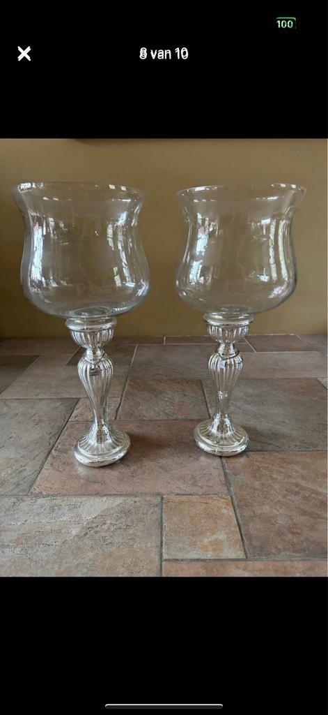 Rivièra Maison | 2x (vloer) kandelaar, Huis en Inrichting, Woonaccessoires | Kandelaars en Kaarsen, Zo goed als nieuw, 50 tot 75 cm