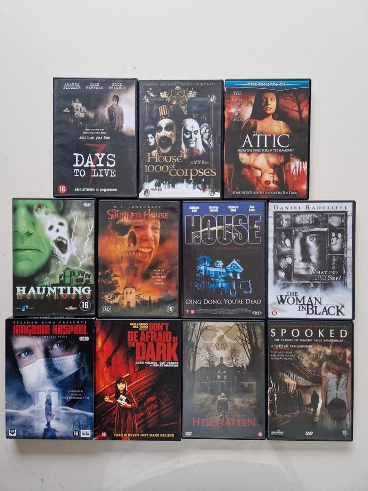 Spookhuizen DVD Pakket, Cd's en Dvd's, Dvd's | Horror, Zo goed als nieuw, Boxset, Vanaf 16 jaar, Verzenden