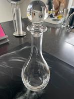 Kristallen karaf met bolvormige stop van Bourgogne, Verzamelen, Glas en Borrelglaasjes, Ophalen, Zo goed als nieuw, Overige typen