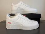 Supreme x Nike air force 1 ‘white’ maat 44, Wit, Nike, Nieuw, Ophalen of Verzenden