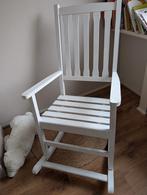 Schommelstoel, Huis en Inrichting, Stoelen, Ophalen, Wit, Zo goed als nieuw, Eén