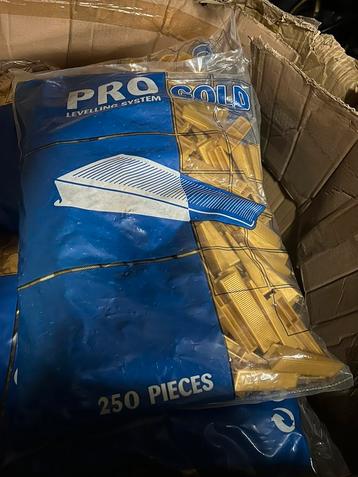 Pro Gold Levelling systeem keggen 250 stuks