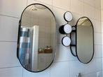 2 Lindbyn IKEA Spiegels met opbergruimte, Ophalen, Zo goed als nieuw, Minder dan 100 cm, Ovaal