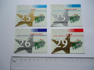 sticker oud Heineken VIP night proms concert retro 4x beschikbaar voor biedingen