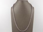 Zilveren jasseron collier                                Z49