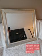 Zilveren Spiegel 74x74cm, Ophalen, Gebruikt, Vierkant, Minder dan 100 cm