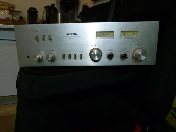 VINTAGE versterker ROTEL RA-713 (plm. 1976), Audio, Tv en Foto, Versterkers en Receivers, Gebruikt, Stereo, Minder dan 60 watt