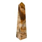 Bruine Onyx Obelisk 20 cm #3, Verzamelen, Mineralen en Fossielen, Ophalen of Verzenden, Mineraal