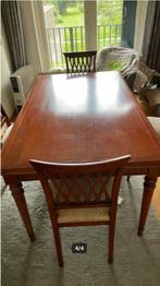 Tafel met stoelen, Huis en Inrichting, Ophalen, Gebruikt, 50 tot 100 cm, 150 tot 200 cm