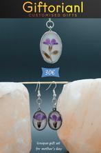 Epoxy oorbellen en ketting set, Ophalen of Verzenden, Nieuw