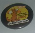 Button Hippy Durthler kindermode, Verzamelen, Speldjes, Pins en Buttons, Ophalen of Verzenden, Zo goed als nieuw, Merk, Button