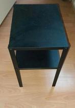 2 zwarte nachtkastjes IKEA Knarrevik, Ophalen, Minder dan 45 cm, Metaal of Aluminium, Zo goed als nieuw
