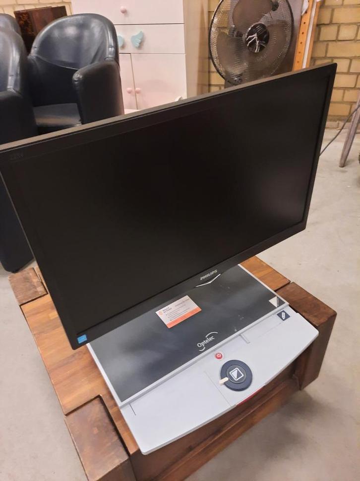 Beeldschermloep Optelec Clear View+, Hobby en Vrije tijd, Vergrootglazen, Loepen en Loeplampen, Gebruikt, Vergrootglas of Loep