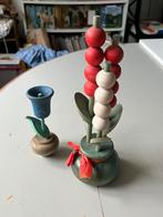 Twee Finse Zweedse houten bloemen, Ophalen of Verzenden, Zo goed als nieuw, Overige typen