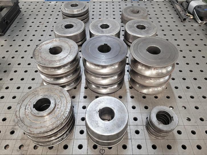 Profielwals buig rollen voor as 50 mm, Doe-het-zelf en Verbouw, Gereedschap | Machine-onderdelen en Toebehoren, Gebruikt, Ophalen of Verzenden