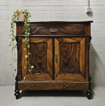 OPRUIMING Antieke Biedermeier commode vintage dressoir kast  beschikbaar voor biedingen