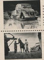 Retro reclame 1958 Citroën 2CV Eend auto paard dierenarts, Verzamelen, Verzenden, Overige typen