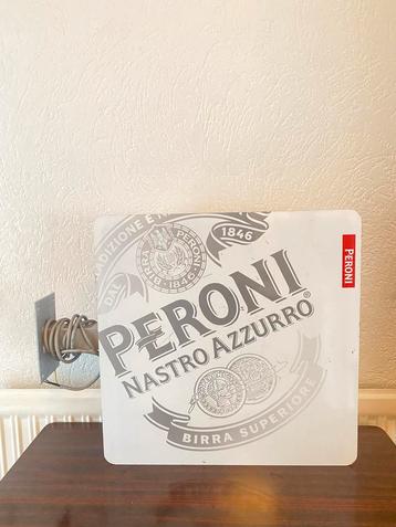 Reclamebord lichtbak lichtreclame mancave peroni bier beschikbaar voor biedingen