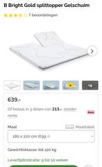 Splittopper Gelschuim 180x220 - Nieuw!, Ophalen, Matras, 180 cm, 220 cm