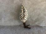 Oude kerstboom op knijper. Zilverkleurig. 10 cm, Diversen, Kerst, Ophalen of Verzenden