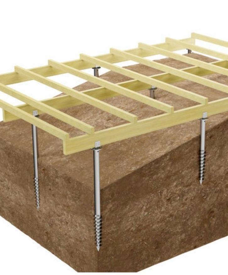 Schroeffundering - schroefpaal, Tuin en Terras, Terrasdelen en Vlonders, Nieuw, Overige materialen, Ophalen of Verzenden