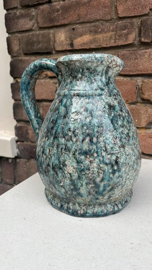 Vintage Keramieken Kan met Gespikkeld Glazuur, Antiek en Kunst, Antiek | Keramiek en Aardewerk, Ophalen of Verzenden