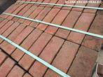 80m2 rood bruin gebakken waaltjes klinkers waalformaat straa, Tuin en Terras, Tegels en Klinkers, Op aanvraag beschikbaar, Verzenden
