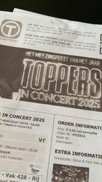 Te koop 2x ticket Toppers vrijdag 30 mei, Tickets en Kaartjes, Concerten | Nederlandstalig, Twee personen, Mei
