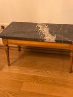 Mooi laag tafeltje net marmeren plaat, Ophalen, 50 tot 100 cm, Rond, Zo goed als nieuw