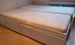 Ikea Flekke bedbank met twee lades en 2 matrassen, Huis en Inrichting, Slaapkamer | Bedden, Ophalen, Gebruikt, 90 cm, Eenpersoons