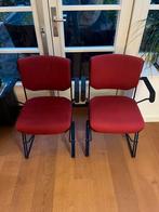 2 giroflex rode designer stoelen, Huis en Inrichting, Stoelen, Ophalen, Zo goed als nieuw