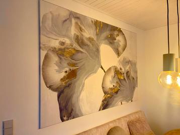 Grote XXL Canvas Blauw Goud beschikbaar voor biedingen