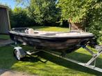 Leuke nette Sloep 390 met 8pk Yamaha en trailer., Watersport en Boten, Sloepen, Ophalen, Tot 10 pk, Zo goed als nieuw, 3 tot 6 meter