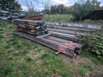 Houten balken, vuren,  95x275, ca. 5m lang beschikbaar voor biedingen