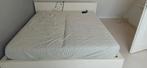 Ikea bed met elektrische lattenbodem, Ophalen, Wit, Tweepersoons, 180 cm
