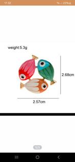 Nieuwe Broche met Kleurrijke Vissen, Overige materialen, Overige kleuren, Minder dan 4 cm, Nieuw