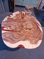 Unieke epoxy eettafel! Suar boomstam blad rond 120x140x78 cm, Industrieel suar interieur, Info@industrieel-suar-interieur.nl, Overige materialen