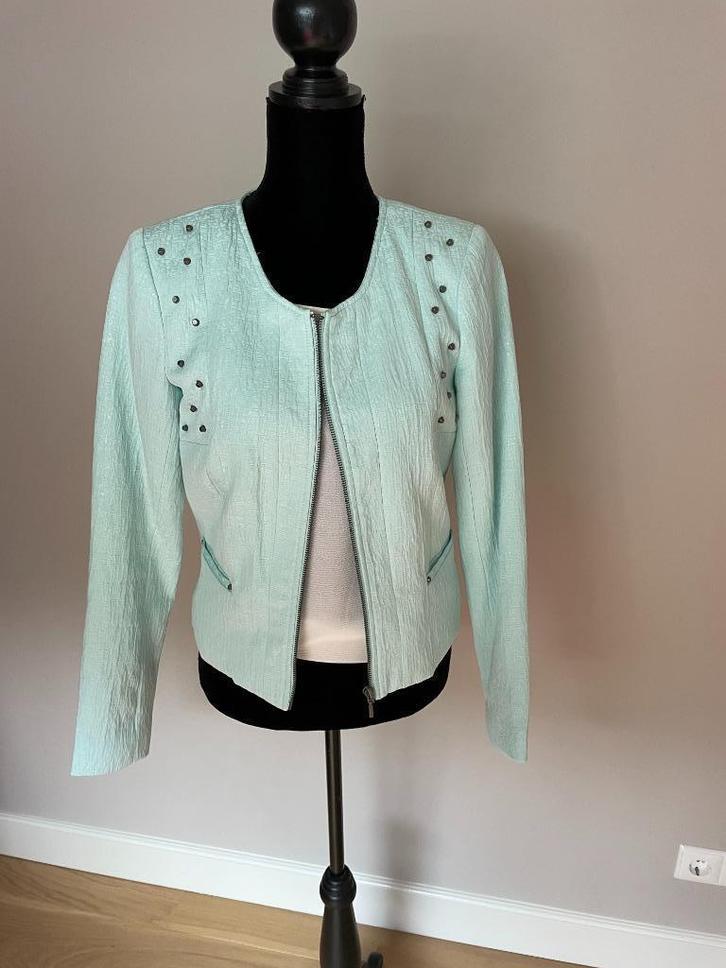 Colbert Vero Moda mint groen maat 40, Kleding | Dames, Jasjes, Kostuums en Pakken, Zo goed als nieuw, Jasje, Maat 38/40 (M), Groen