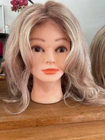 Human hair pruik, nieuw, lace 13x4, blond/highlights beschikbaar voor biedingen