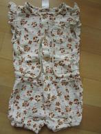 Hema - gebloemde zomer jumpsuit maat 80, Kinderen en Baby's, Babykleding | Maat 80, Broekje, Meisje, Ophalen of Verzenden, Zo goed als nieuw