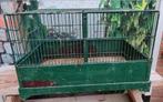 Brocante groene vogelkooi/draadkooi, Ophalen